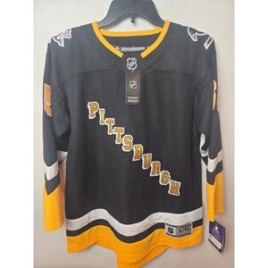 Pittsburgh Penguins Erik Karlsson Hockey Jersey Youth L/XL NHL